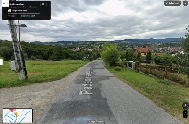 Działka rolno-budowlana Limanowa, ul. Ignacego Paderewskiego. Zdjęcie 1