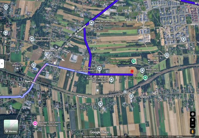 Działka inwestycyjna Lublin Węglinek, ul. Węglinek. Zdjęcie 1