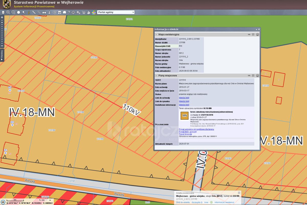 Działka budowlana Orle, ul. Wesoła. Zdjęcie 15