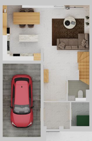 dom szeregowy, 4 pokoje Czarnowiec, ul. Turkusowa. Zdjęcie 11