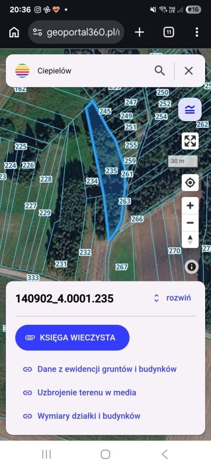 Działka rolna Ciepielów. Zdjęcie 7