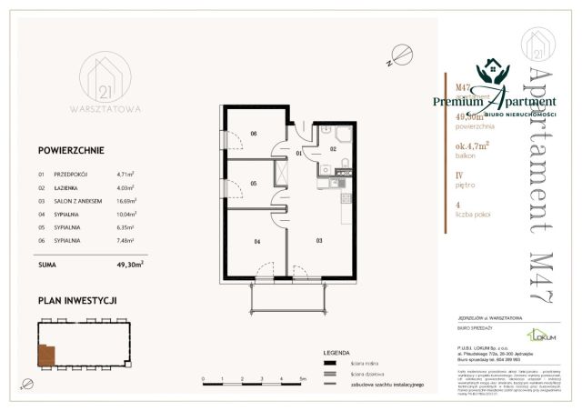 Mieszkanie 4-pokojowe Jędrzejów, ul. Warsztatowa. Zdjęcie 7