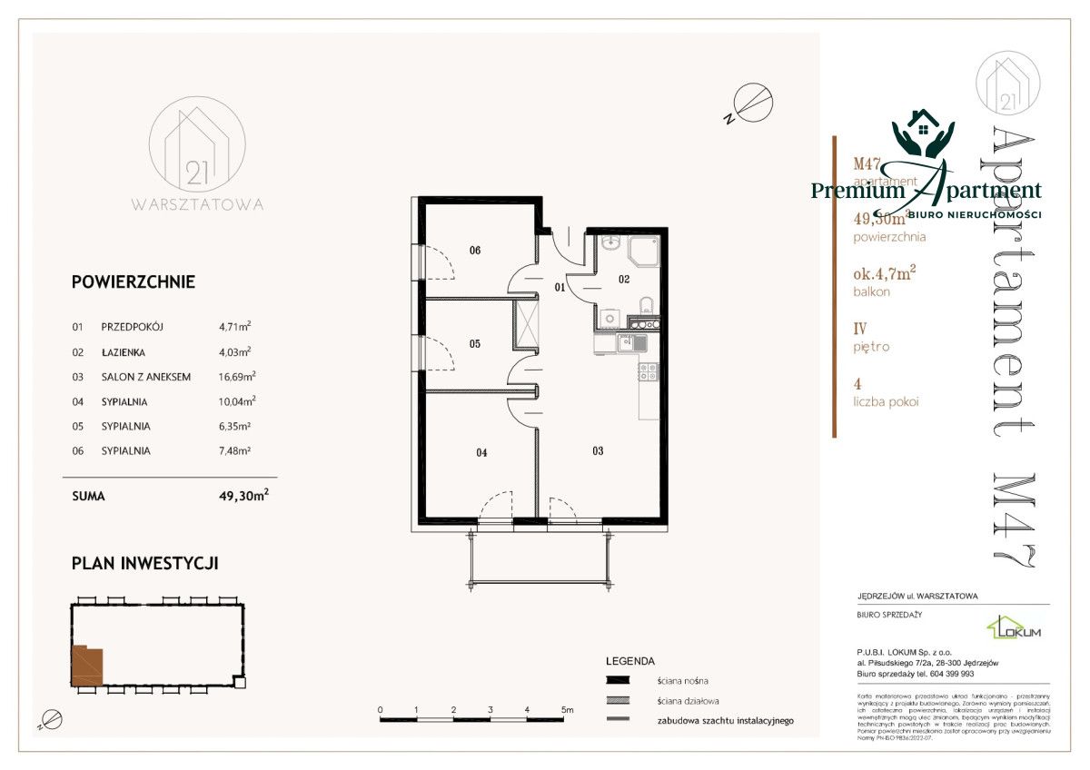 Mieszkanie 4-pokojowe Jędrzejów, ul. Warsztatowa. Zdjęcie 7