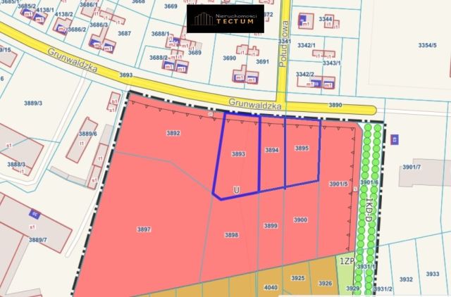 Działka Wągrowiec, ul. Grunwaldzka. Zdjęcie 2