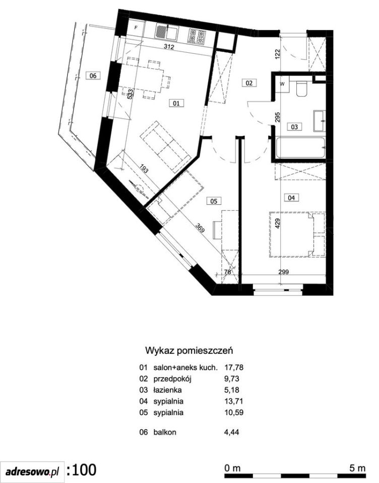 Mieszkanie 3-pokojowe Wrocław Krzyki, ul. Partynicka. Zdjęcie 12