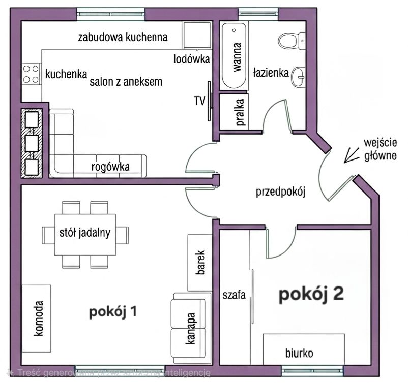 Mieszkanie 3-pokojowe Słupsk Nadrzecze , Mieszka I-go. Zdjęcie 13
