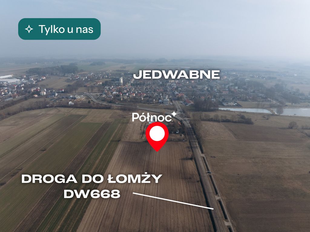 Działka budowlana Jedwabne, ul. Łomżyńska. Zdjęcie 1