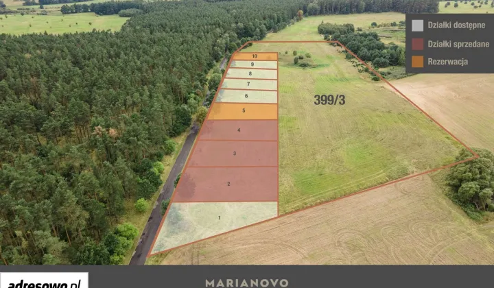 Działka budowlana Marianowo, ul. Jagodowa