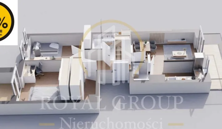 Mieszkanie 3-pokojowe Lublin, ul. Nałęczowska