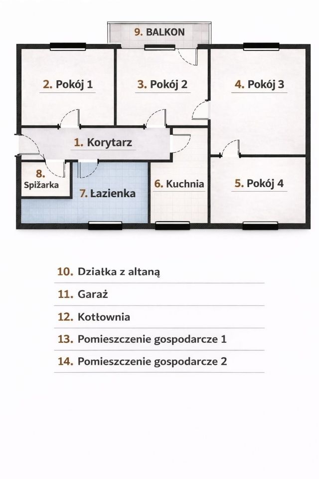 Mieszkanie 4-pokojowe Zbiczno. Zdjęcie 6