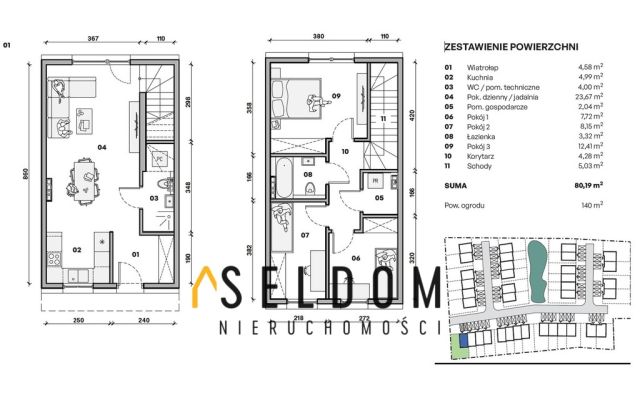 dom szeregowy, 4 pokoje Polska Nowa Wieś, ul. Lipowa. Zdjęcie 7