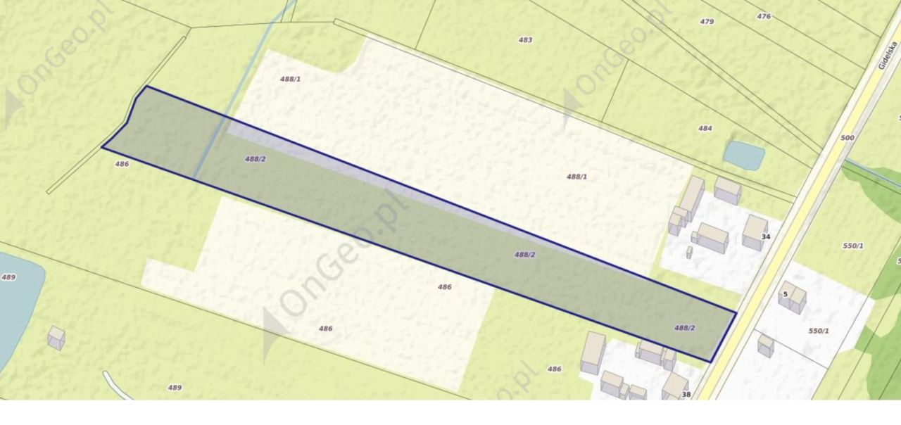 Działka rolno-budowlana Piaski, ul. Gidelska. Zdjęcie 3