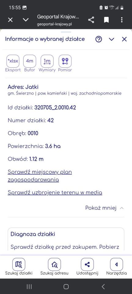 Działka rolna Jatki. Zdjęcie 2