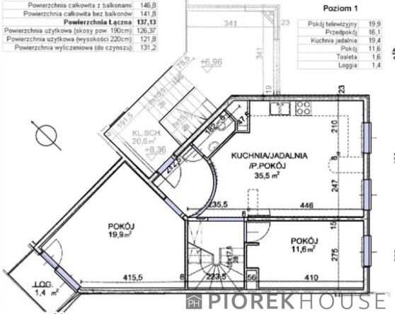 Mieszkanie 5-pokojowe Warszawa Białołęka, ul. Aleksandra Kamińskiego. Zdjęcie 21