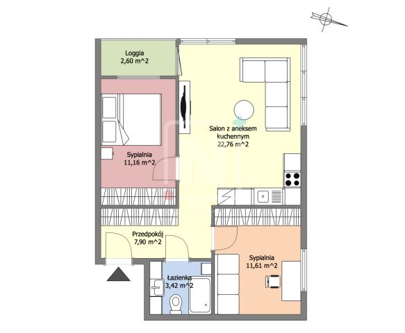 Mieszkanie 3-pokojowe Warszawa Praga-Północ, ul. Aleksandra Kotsisa. Zdjęcie 15