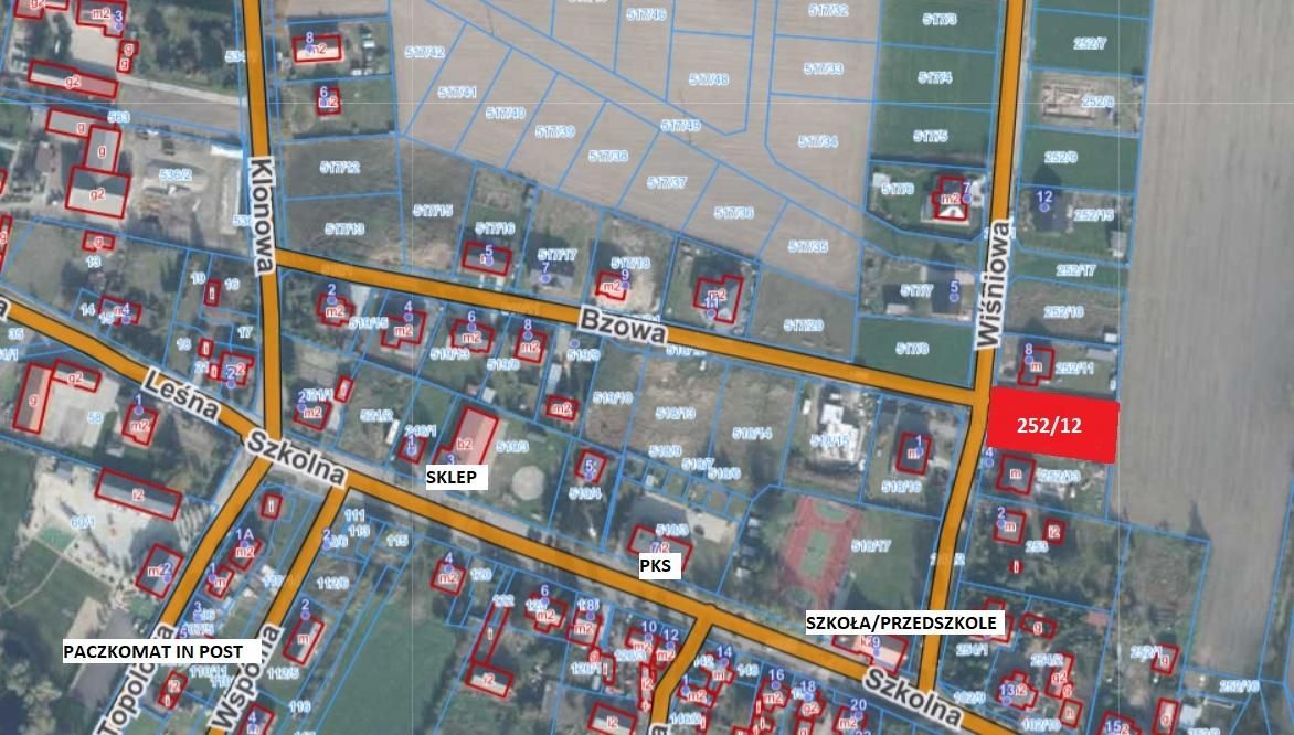 Działka budowlana Sędzinko, ul. Wiśniowa