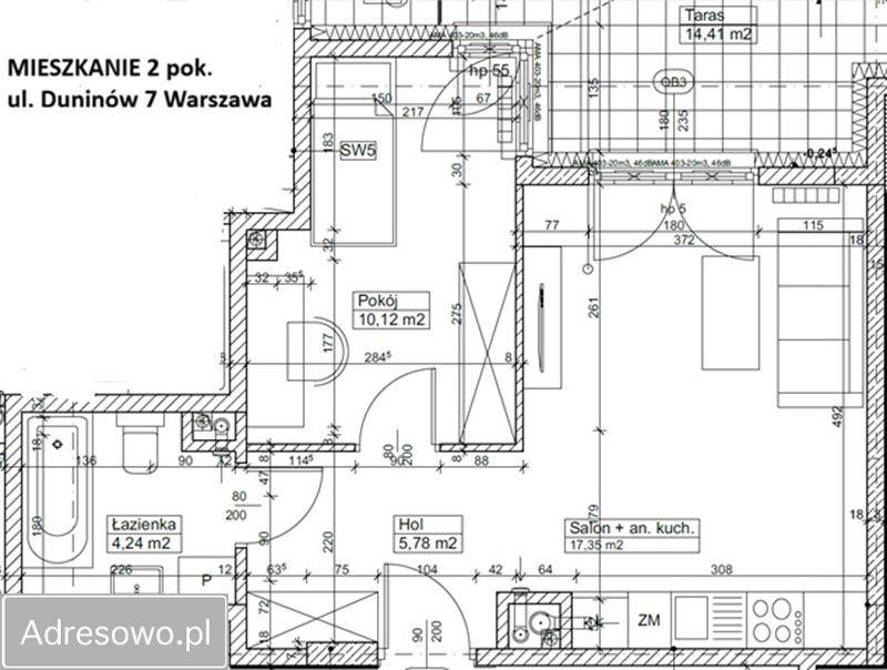Mieszkanie 2-pokojowe Warszawa Białołęka, ul. Duninów. Zdjęcie 19