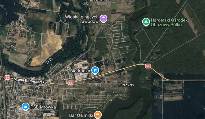 Działka rolna Koronowo Pieczyska, ul. Leszczynowa