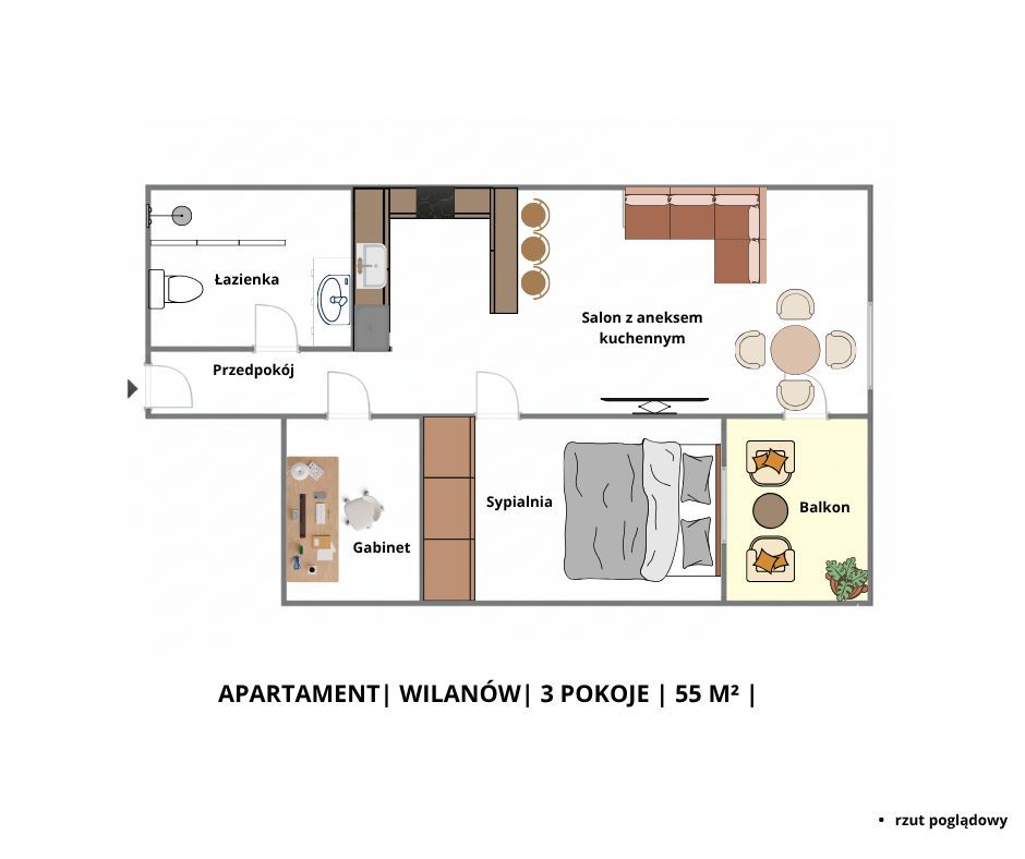 Mieszkanie 2-pokojowe Warszawa Wilanów, al. Rzeczypospolitej. Zdjęcie 20