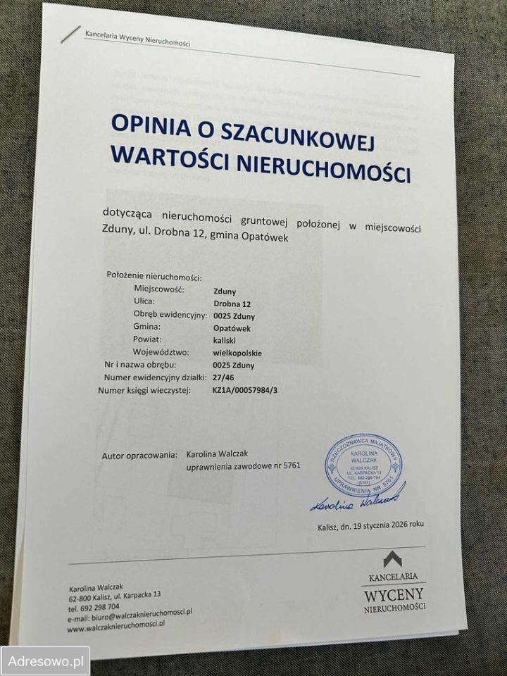 Działka budowlana Zduny, ul. Drobna. Zdjęcie 2