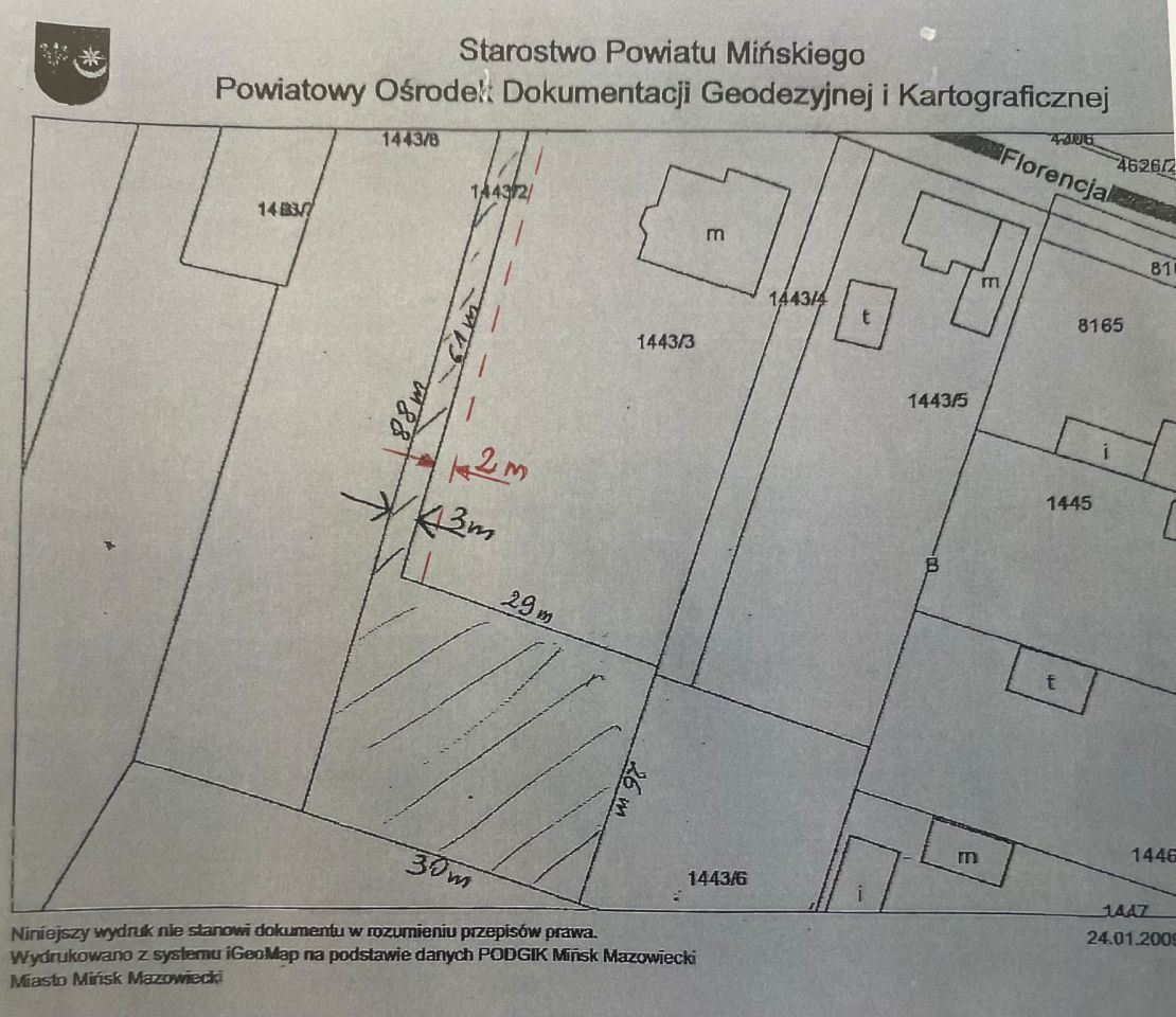 Działka budowlana Mińsk Mazowiecki Florencja, ul. Florencja. Zdjęcie 6