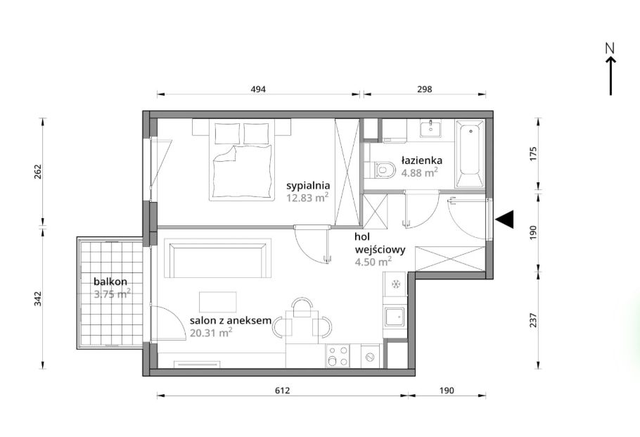 Mieszkanie 2-pokojowe Warszawa Praga-Południe, ul. Podskarbińska. Zdjęcie 4