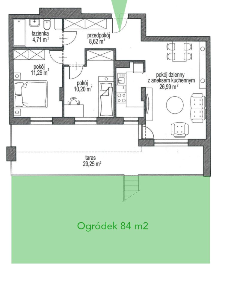 Mieszkanie 3-pokojowe Józefosław, ul. Wilanowska. Zdjęcie 3