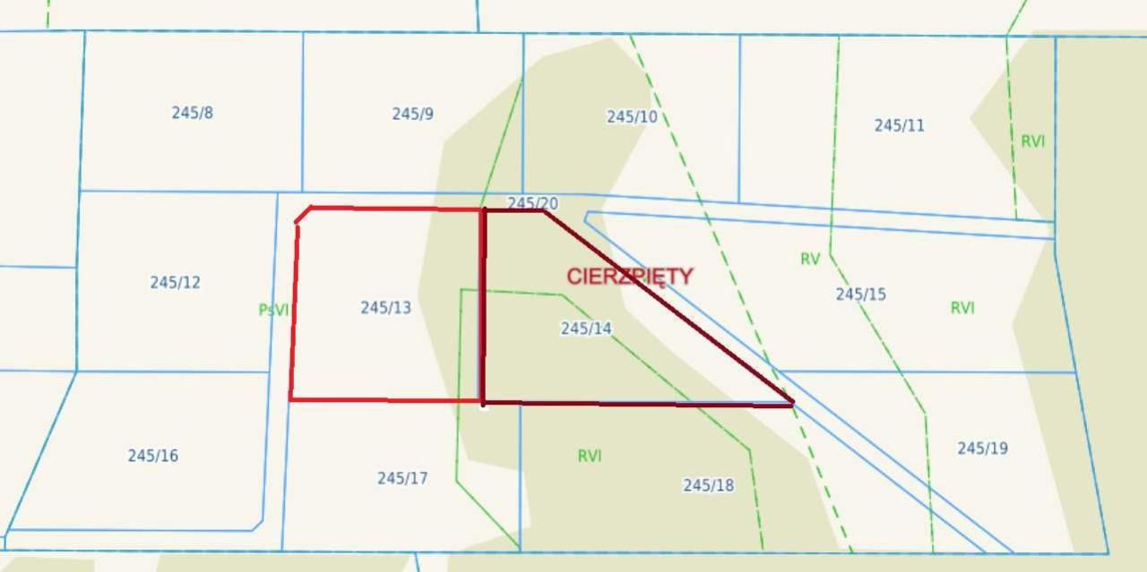 Działka rolno-budowlana Cierzpięty. Zdjęcie 2