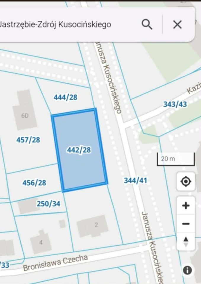 Działka budowlana Jastrzębie-Zdrój, ul. Janusza Kusocińskiego. Zdjęcie 3