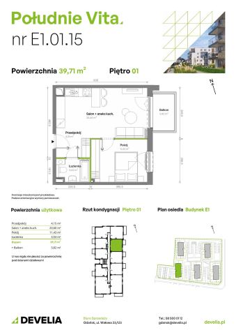 Mieszkanie 2-pokojowe Gdańsk Orunia Górna, ul. Kazimierza Wielkiego. Zdjęcie 7