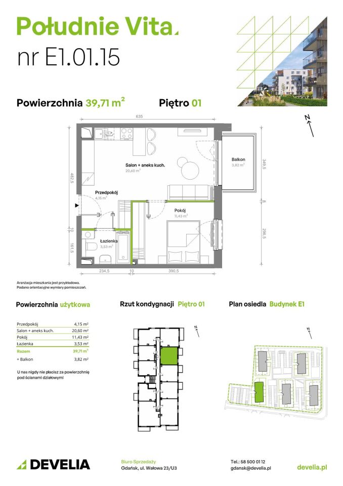 Mieszkanie 2-pokojowe Gdańsk Orunia Górna, ul. Kazimierza Wielkiego. Zdjęcie 7