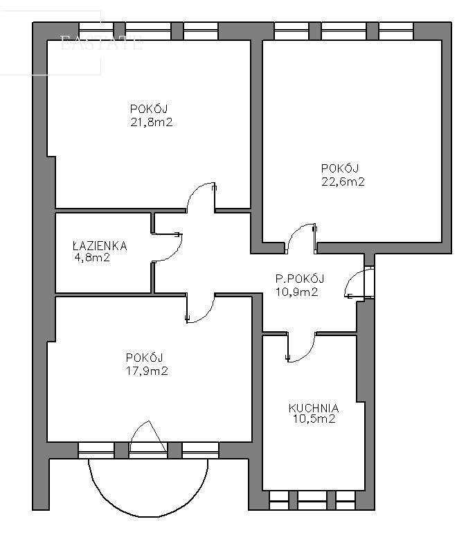 Mieszkanie 3-pokojowe Elbląg Centrum, ul. Kosynierów Gdyńskich. Zdjęcie 16