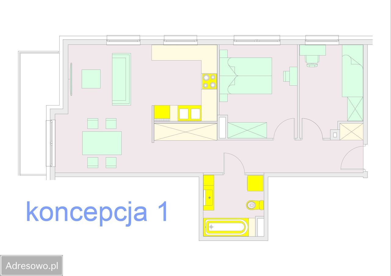 Mieszkanie 3-pokojowe Wrocław Złotniki, ul. Małopolska. Zdjęcie 9