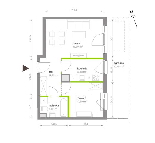 Mieszkanie 2-pokojowe Warszawa Chrzanów, ul. Szeligowska. Zdjęcie 8