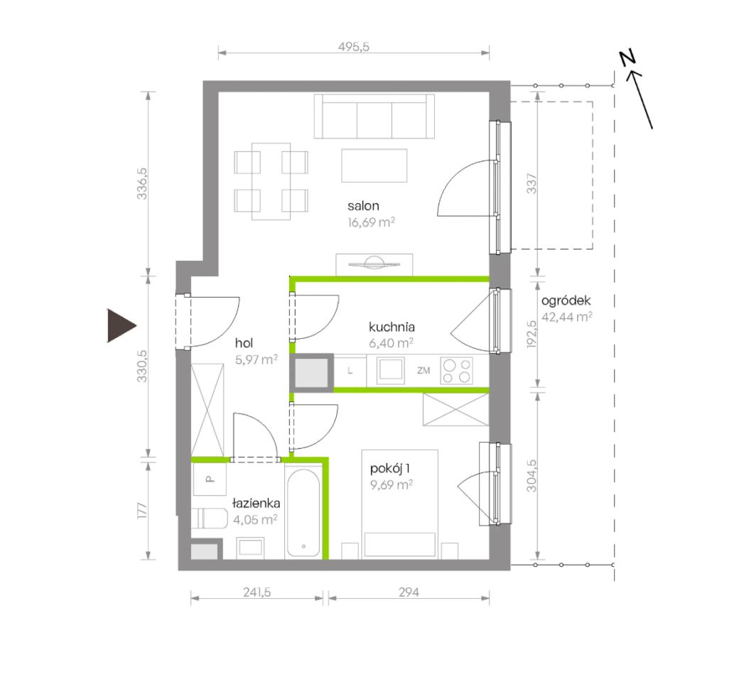 Mieszkanie 2-pokojowe Warszawa Chrzanów, ul. Szeligowska. Zdjęcie 8