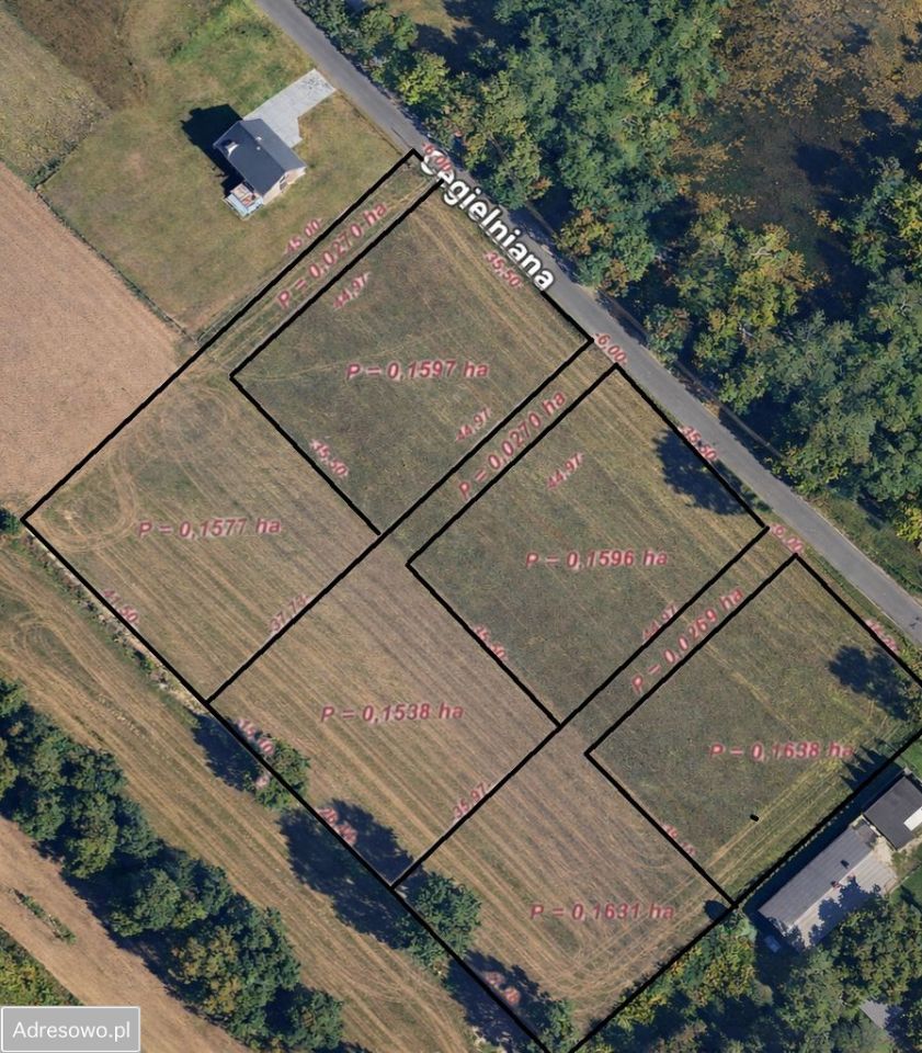 Działka budowlana Dąbrówka-Strumiany, ul. Cegielniana. Zdjęcie 5