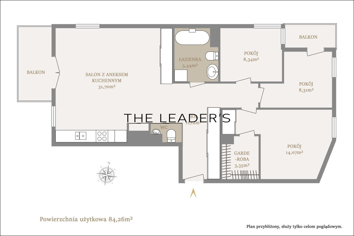 Mieszkanie 4-pokojowe Warszawa Żoliborz, ul. Kaliny Jędrusik. Zdjęcie 22