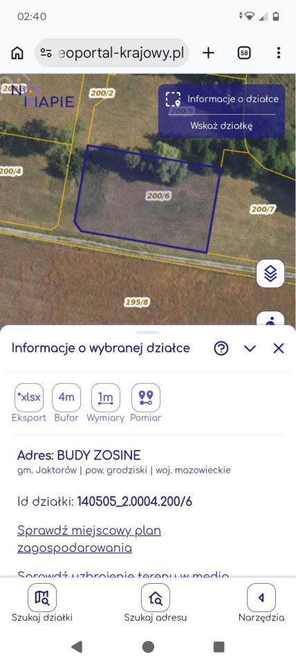 Działka budowlana Budy Zosine. Zdjęcie 4