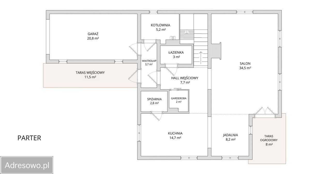 dom wolnostojący, 5 pokoi Pruszków Gąsin. Zdjęcie 3