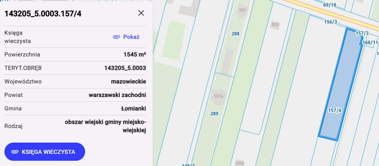 Działka rolno-budowlana Dziekanów Nowy, ul. Poziomkowa. Zdjęcie 5