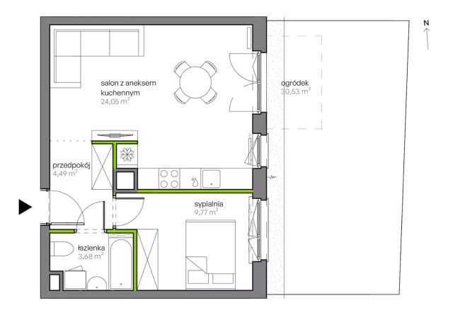 Mieszkanie 2-pokojowe Kraków Płaszów, ul. Myśliwska. Zdjęcie 25