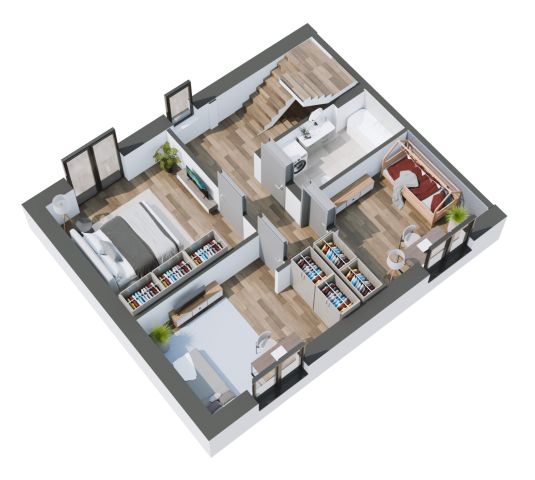 dom szeregowy, 4 pokoje Zielonka Zosinek, ul. Ossowska. Zdjęcie 25