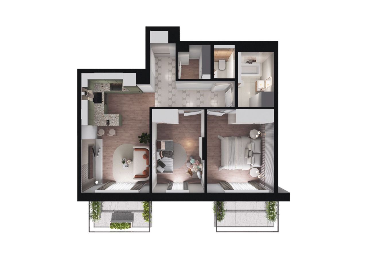 Mieszkanie 3-pokojowe Warszawa Gocław, ul. Jana Nowaka-Jeziorańskiego. Zdjęcie 2