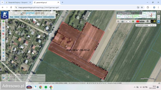 Działka inwestycyjna Zambrów, ul. Wądołkowska. Zdjęcie 1