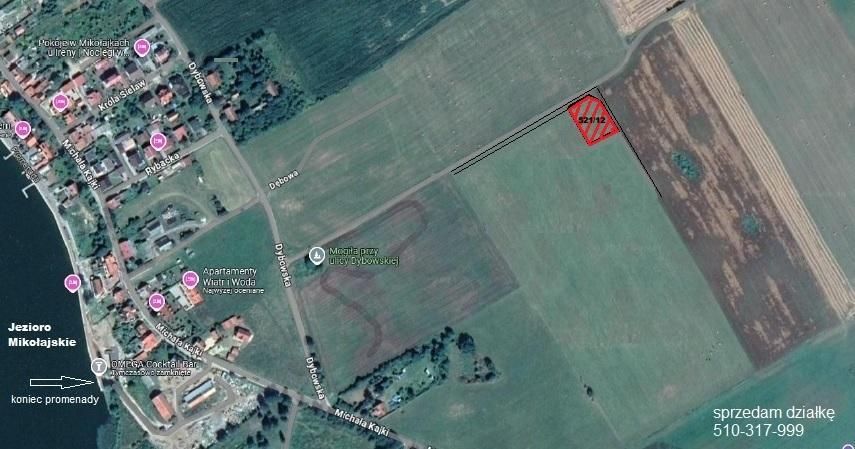 Działka budowlana Mikołajki Dybowo, ul. Dybowska. Zdjęcie 6