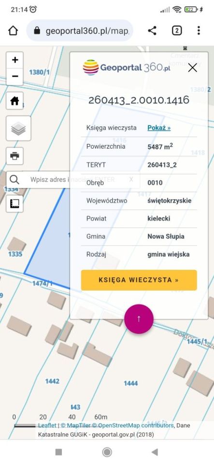 Działka budowlana Nowa Słupia, ul. dr. Łuszcza. Zdjęcie 2