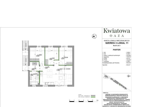 Mieszkanie 4-pokojowe Łazy, ul. Kwiatowa. Zdjęcie 6