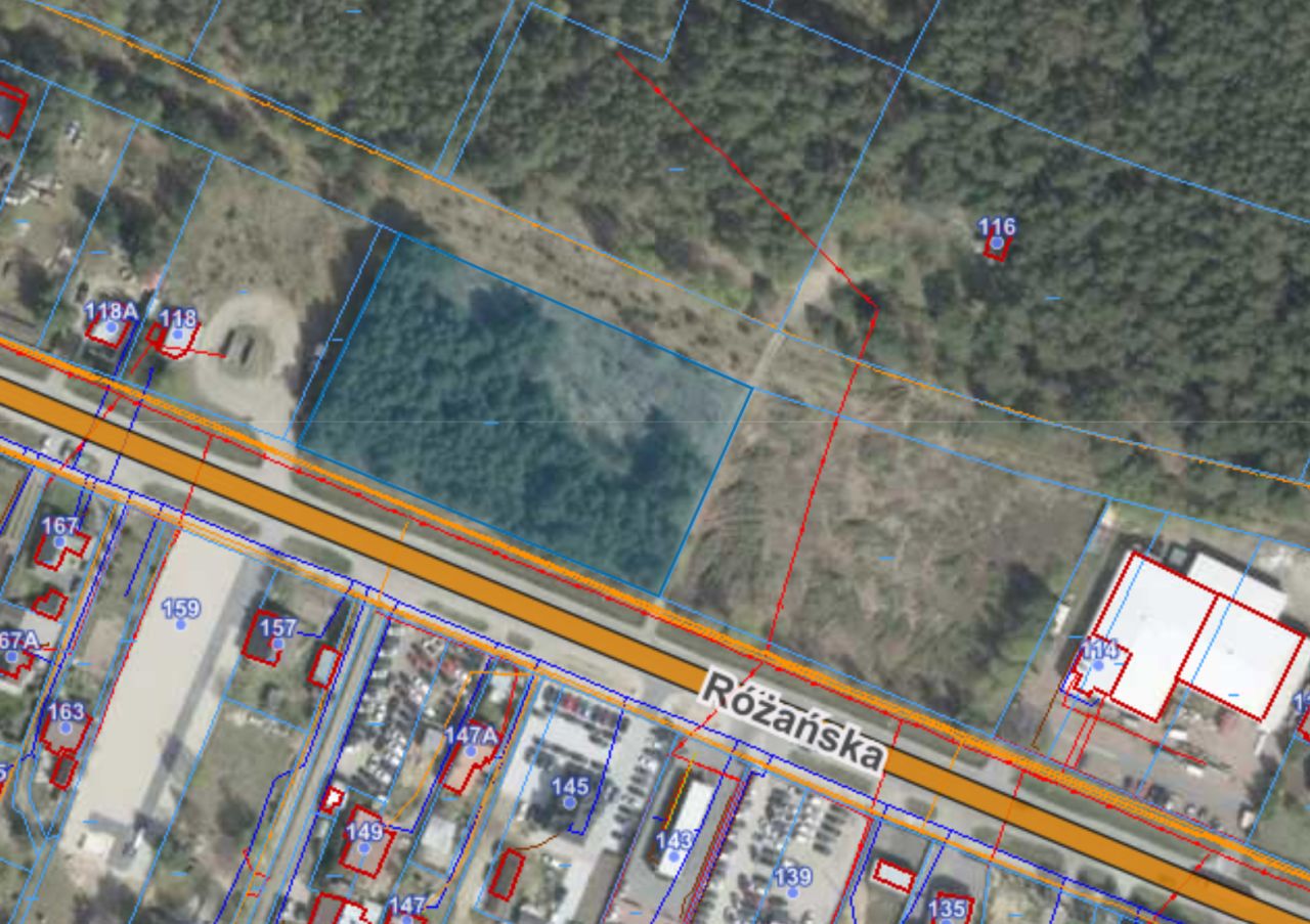 Działka budowlana Ostrów Mazowiecka, ul. Różańska. Zdjęcie 1
