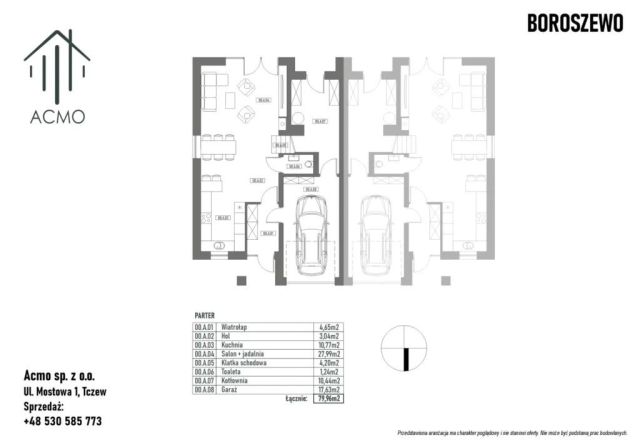 bliźniak, 4 pokoje Boroszewo. Zdjęcie 9