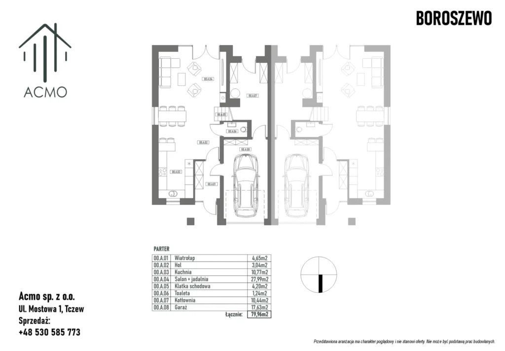 bliźniak, 4 pokoje Boroszewo. Zdjęcie 9
